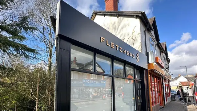 The Fletchers shopfront on Church Road, Gatley